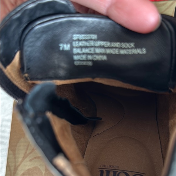 Black Leather Ankle Boots - Picture 2 of 5